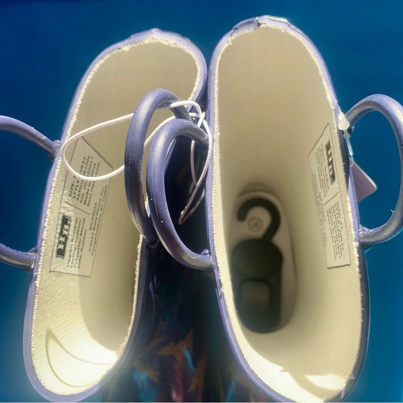 NWT Hudson Baby Moose print rain boots size 3Y - Picture 8 of 11